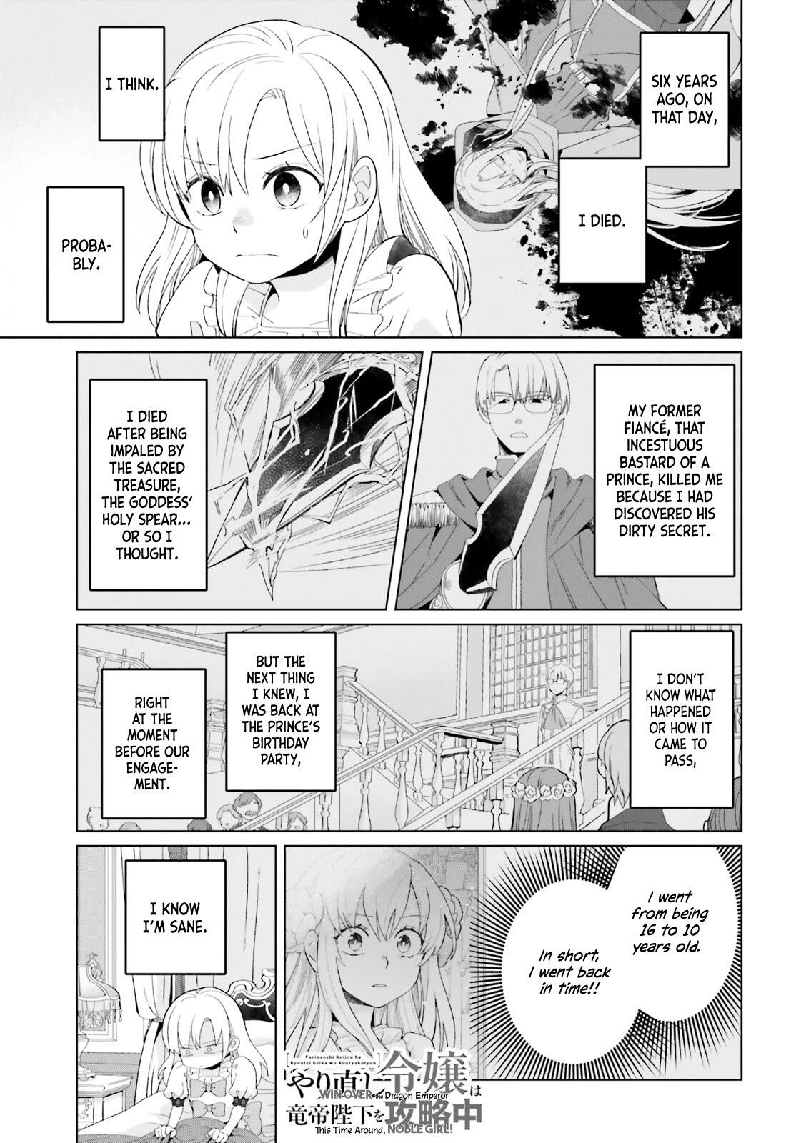 Win Over the Dragon Emperor This Time Around, Noble Girl! Chapter 2 2